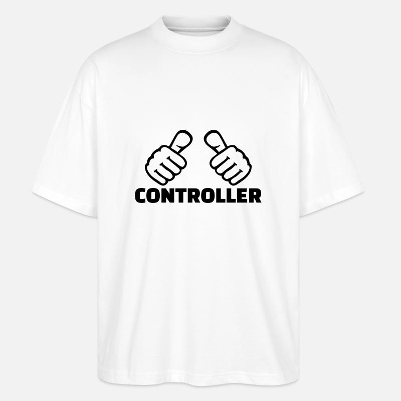 Controller - Stanley/Stella Oversized Unisex Organic T-shirt Blaster 2.0 - white