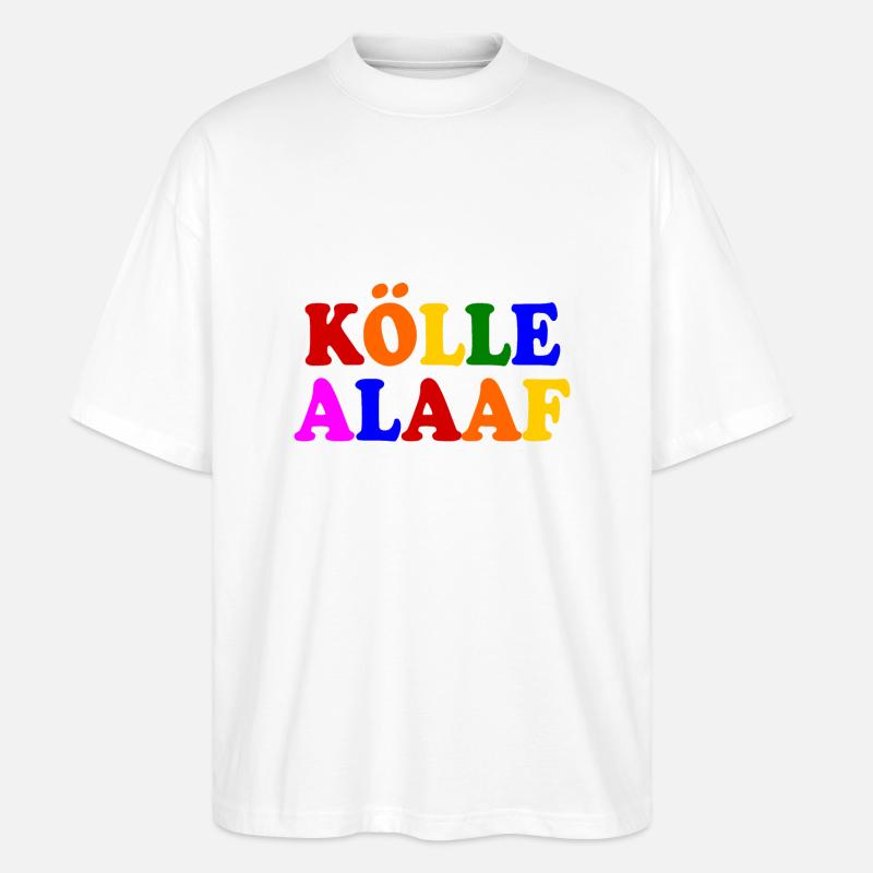 Kölle alaaf - Stanley/Stella Oversized Unisex Bio T-Shirt Blaster 2.0 - Weiß