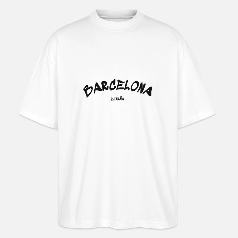 Barcelone - España - Espagne - Espagne - T-shirt bio Blaster 2.0 coupe oversize Stanley/Stella Unisexe - blanc