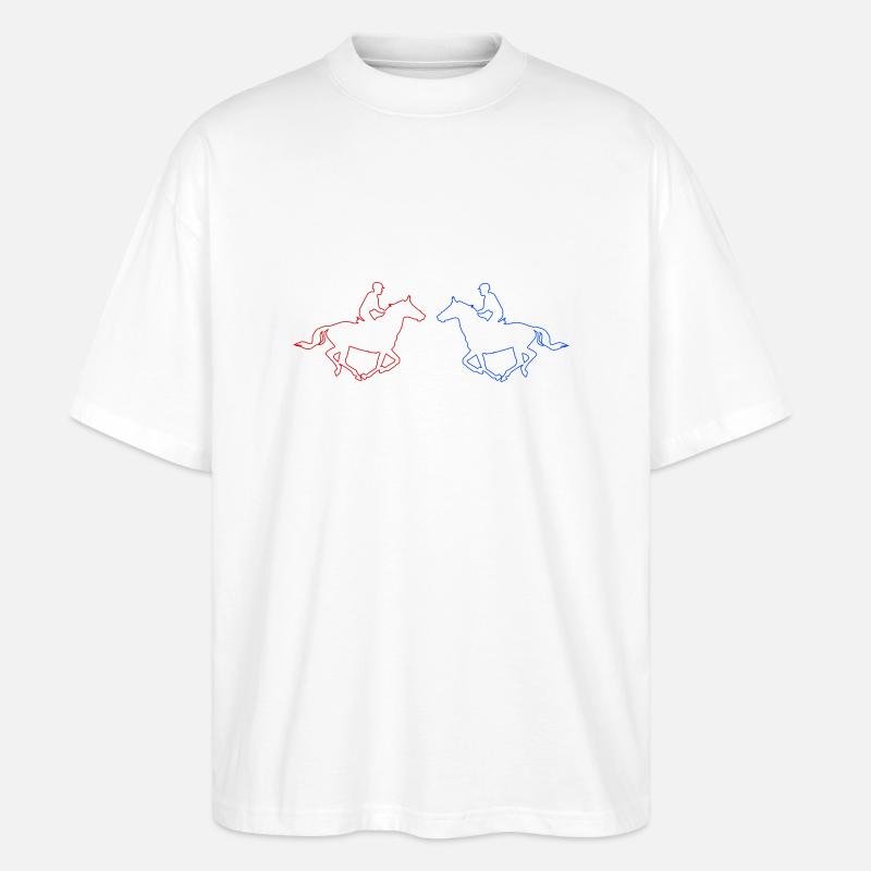 reiter 2 - Stanley/Stella Oversized Unisex Bio T-Shirt Blaster 2.0 - Weiß