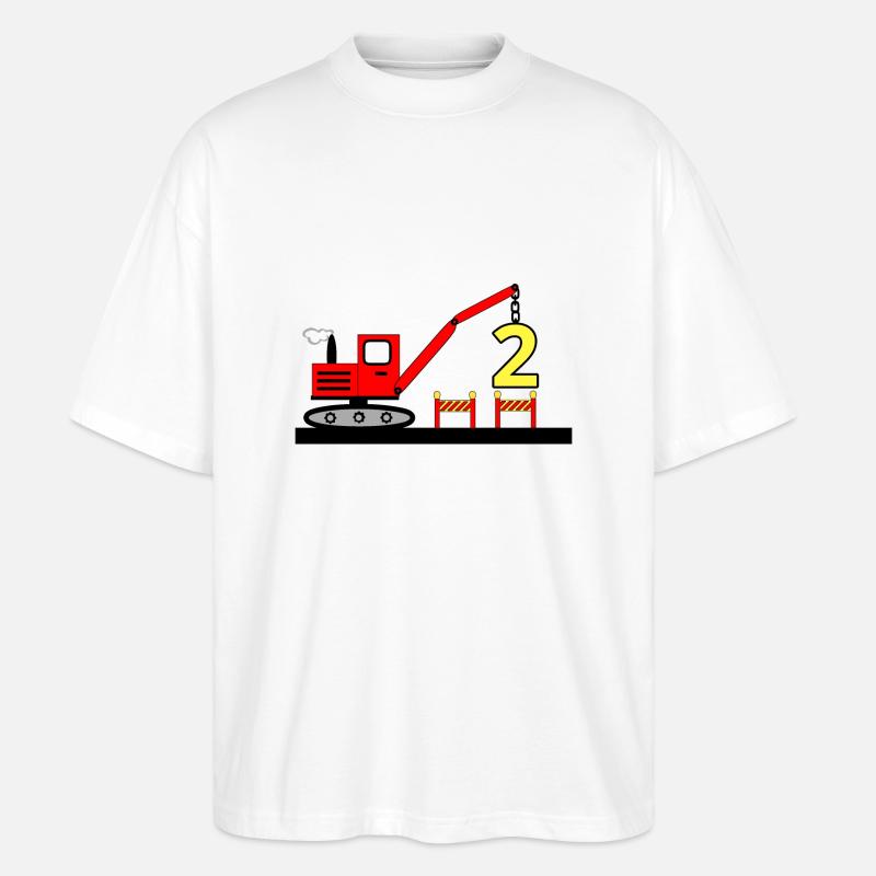Bagger - Stanley/Stella Oversized Unisex Bio T-Shirt Blaster 2.0 - Weiß