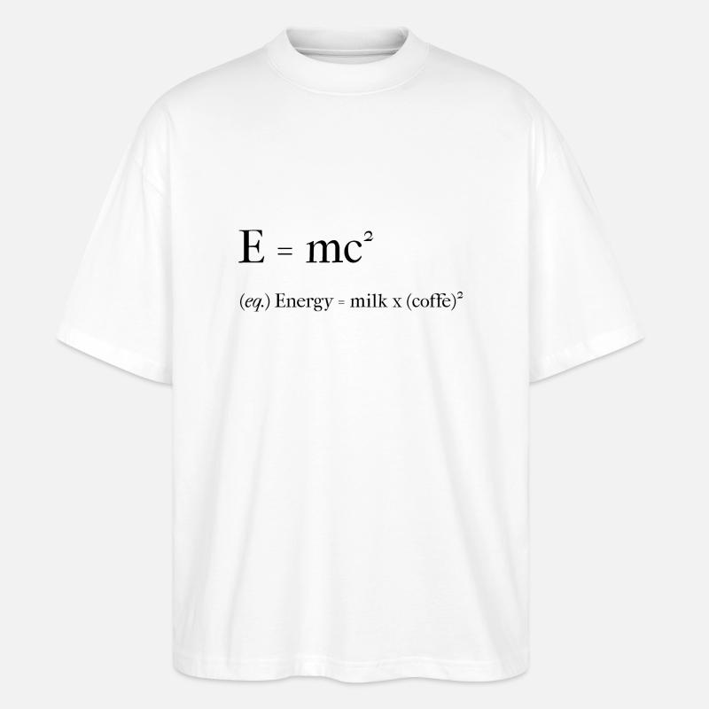 Ich brauche Kaffe. - Stanley/Stella Oversized Unisex Bio T-Shirt Blaster 2.0 - Weiß