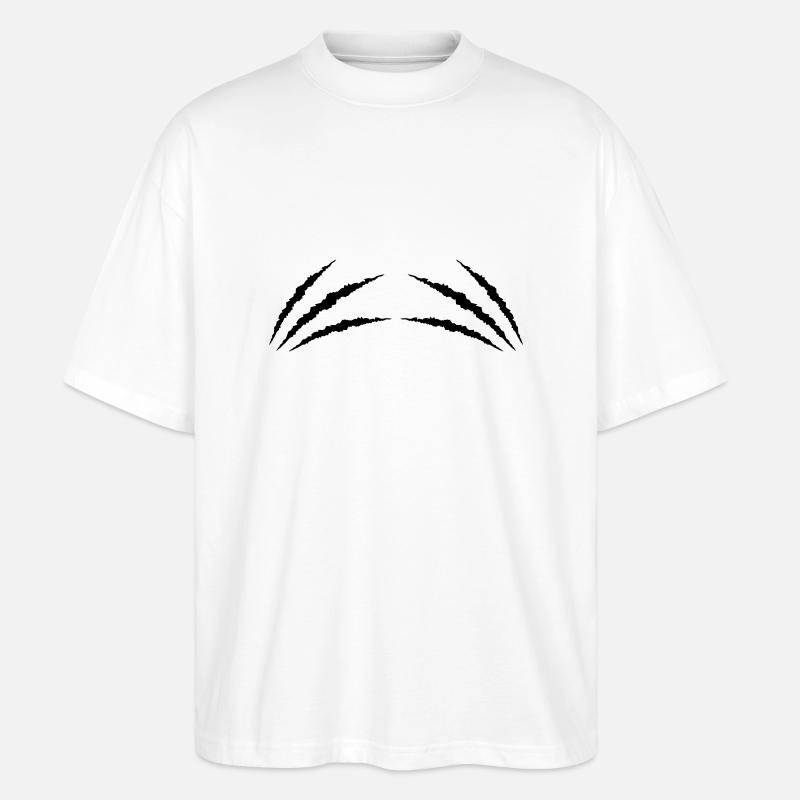 krallen 2 - Stanley/Stella Oversized Unisex Bio T-Shirt Blaster 2.0 - Weiß