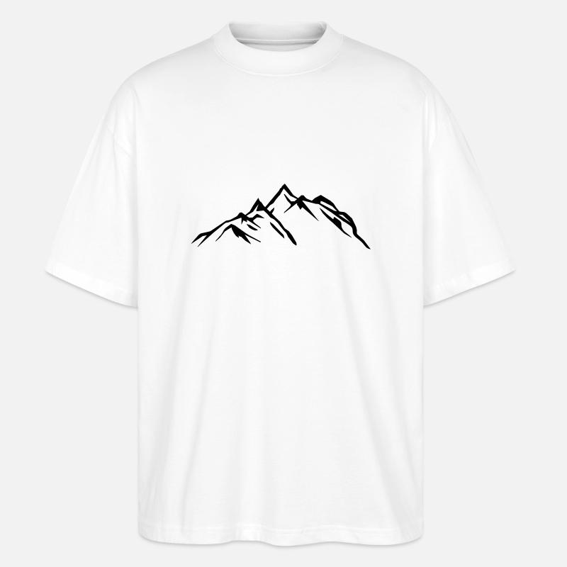 berge gebirge 2 - Stanley/Stella Oversized Unisex Bio T-Shirt Blaster 2.0 - Weiß