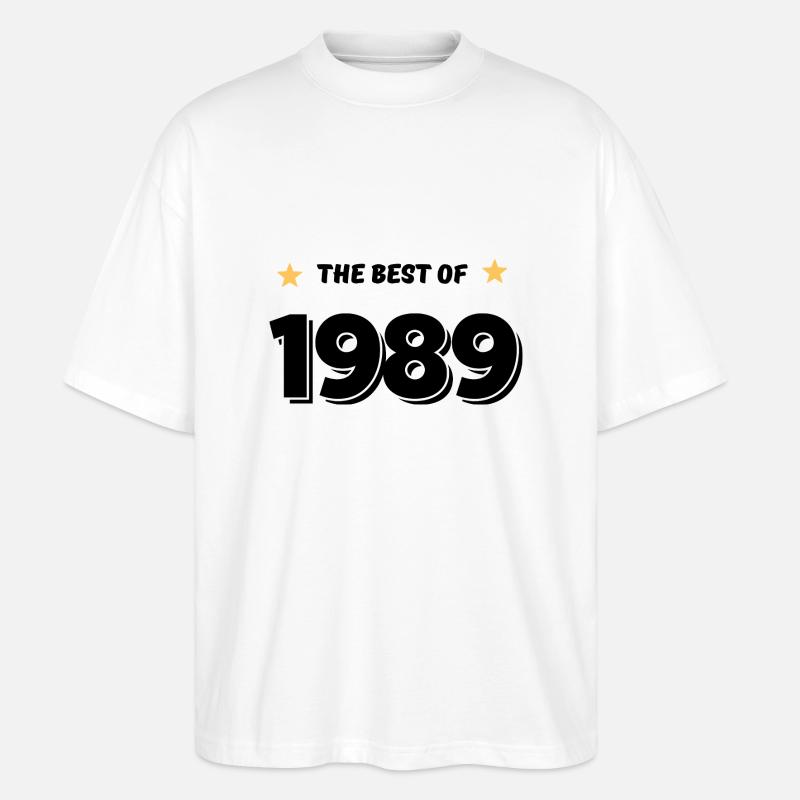 Das Beste von 1989 - Stanley/Stella Oversized Unisex Bio T-Shirt Blaster 2.0 - Weiß