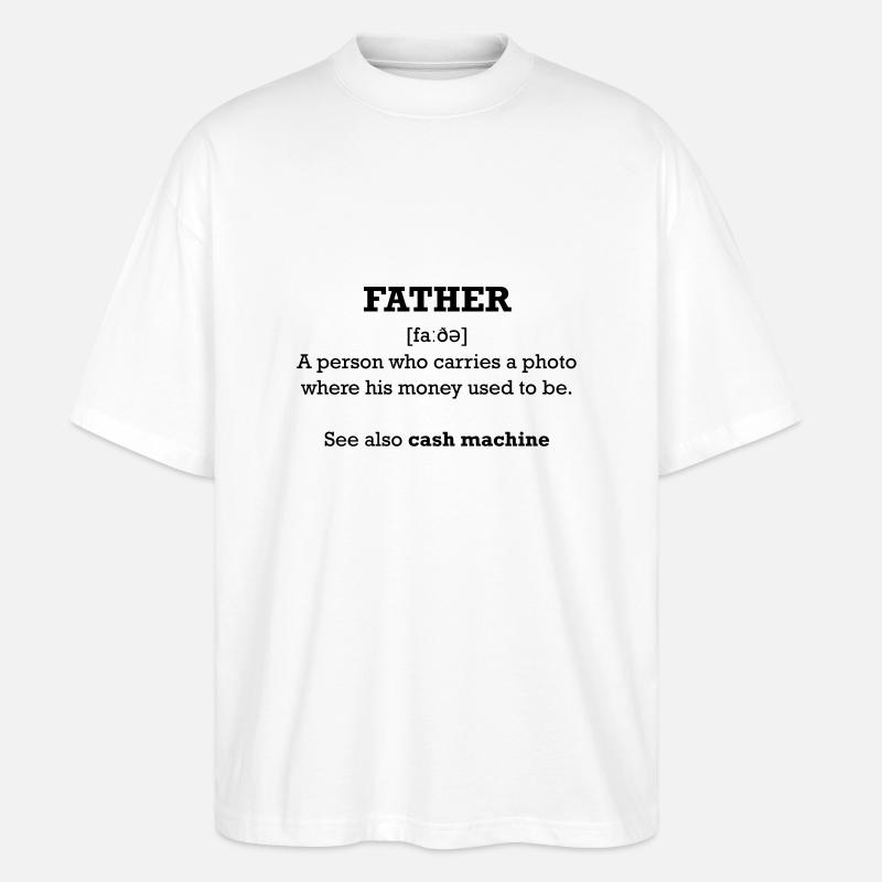Vaterliebe - Stanley/Stella Oversized Unisex Bio T-Shirt Blaster 2.0 - Weiß