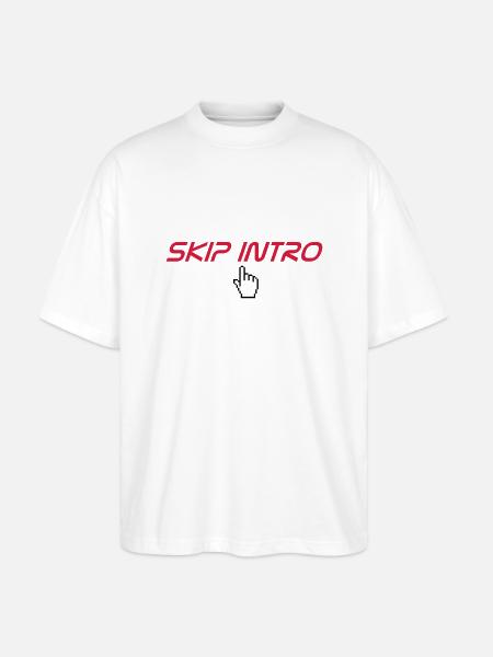 skip intro - Stanley/Stella Oversized Unisex Organic T-shirt Blaster 2.0 - white
