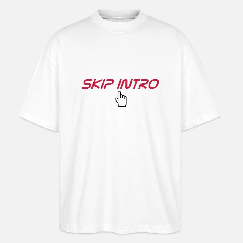 skip intro - T-shirt bio Blaster 2.0 coupe oversize Stanley/Stella Unisexe - blanc