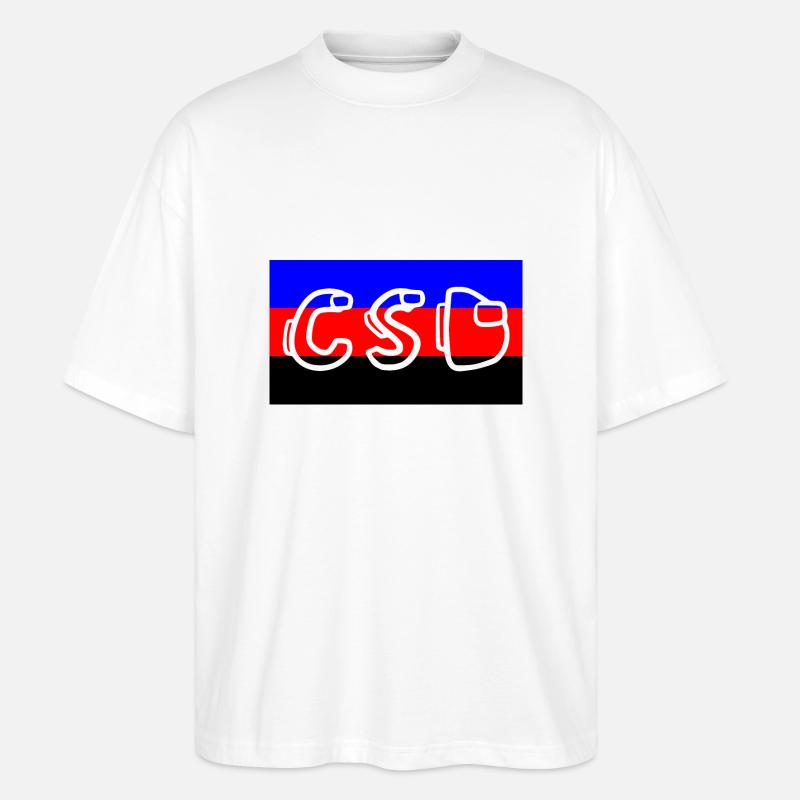 polyamor pride flag csd - Stanley/Stella Oversized Unisex Bio T-Shirt Blaster 2.0 - Weiß