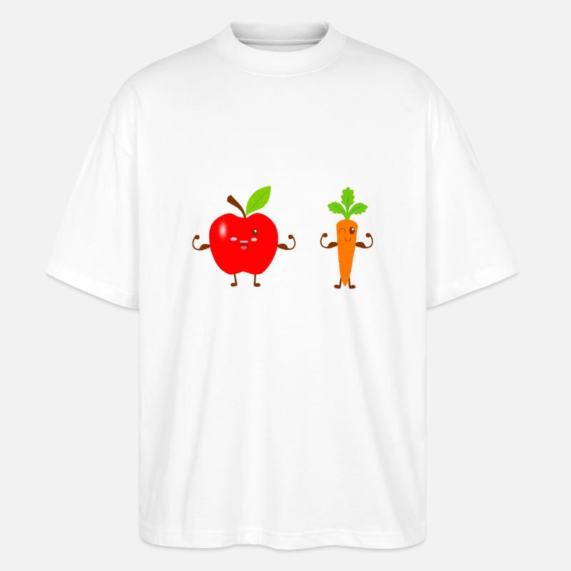 Gesund sein - Stanley/Stella Oversized Unisex Bio T-Shirt Blaster 2.0 - Weiß