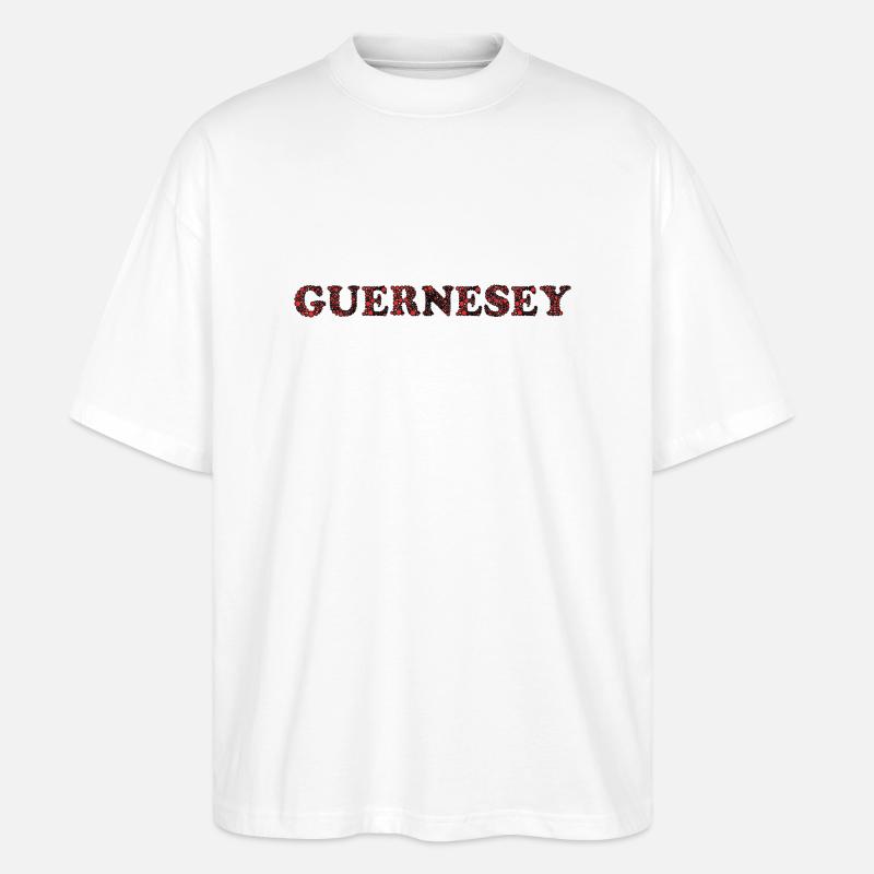 GUERNESEY. ROYAUME-UNI - T-shirt bio Blaster 2.0 coupe oversize Stanley/Stella Unisexe - blanc