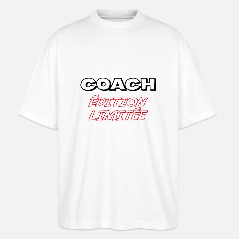 COACH Limitierte Auflage - Stanley/Stella Oversized Unisex Bio T-Shirt Blaster 2.0 - Weiß