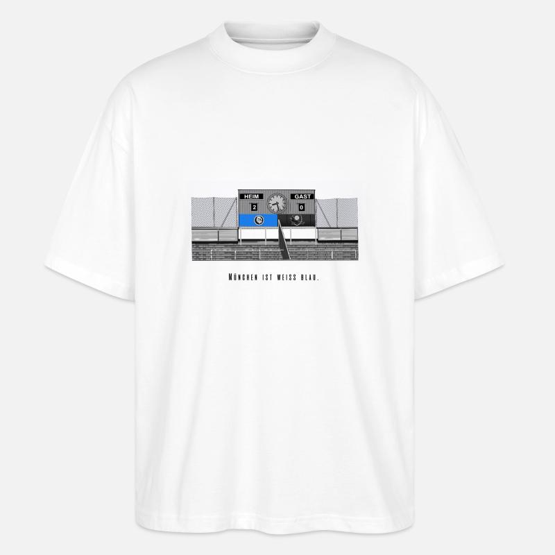Giesing // Illustration - Stanley/Stella Oversized Unisex Bio T-Shirt Blaster 2.0 - Weiß