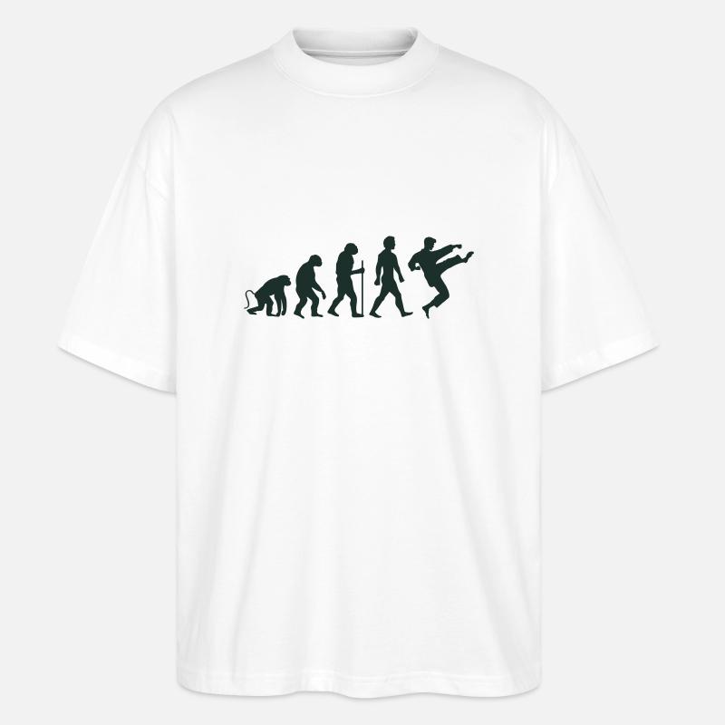 karate evolution - Stanley/Stella Oversized Unisex Bio T-Shirt Blaster 2.0 - Weiß