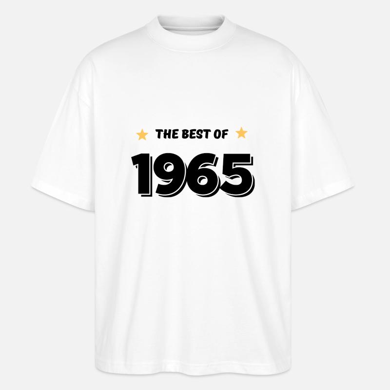 Das Beste von 1965 - Stanley/Stella Oversized Unisex Bio T-Shirt Blaster 2.0 - Weiß