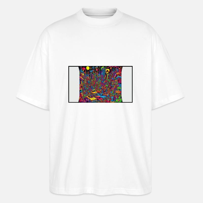 Rush-Hour-Trip - Stanley/Stella Oversized Unisex Bio T-Shirt Blaster 2.0 - Weiß