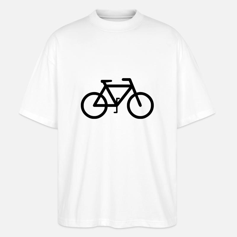 Cyclisme - T-shirt bio Blaster 2.0 coupe oversize Stanley/Stella Unisexe - blanc