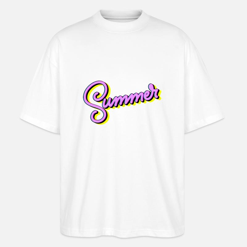 Summer - Stanley/Stella Oversized Unisex Bio T-Shirt Blaster 2.0 - Weiß