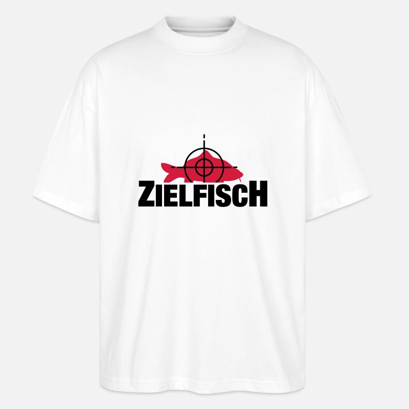 zielfisch_f2 - T-shirt bio Blaster 2.0 coupe oversize Stanley/Stella Unisexe - blanc
