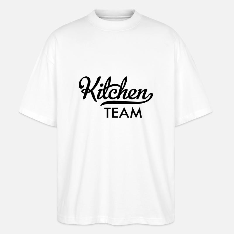 Cuisine d’équipe - T-shirt bio Blaster 2.0 coupe oversize Stanley/Stella Unisexe - blanc