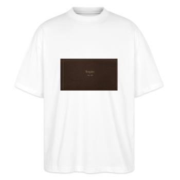 Inspire - T-shirt bio Blaster 2.0 coupe oversize Stanley/Stella Unisexe - blanc - Devant - Alina (178cm) & Michal (187cm)