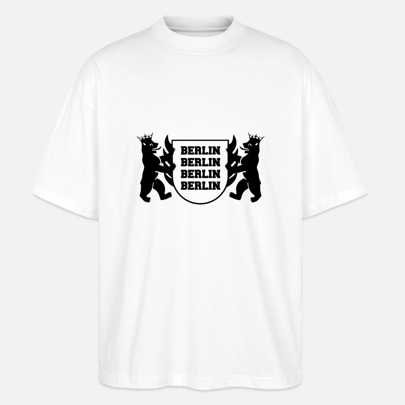 berlin wappen 1 - Stanley/Stella Oversized Unisex Bio T-Shirt Blaster 2.0 - Weiß