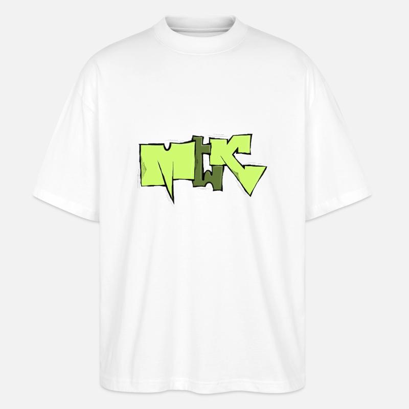 MTK CREW - Stanley/Stella Oversized Unisex Bio T-Shirt Blaster 2.0 - Weiß