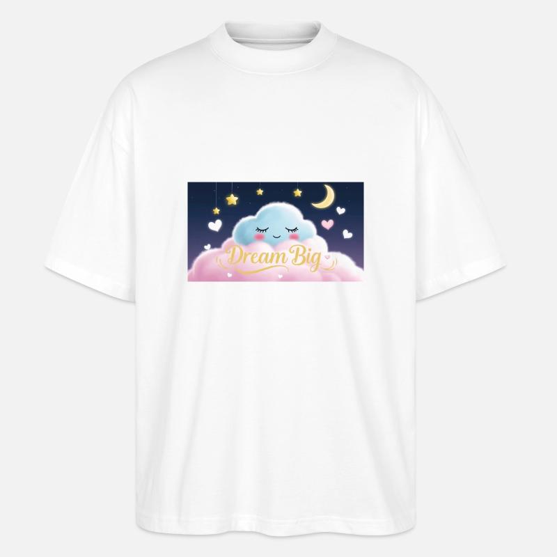 Dream Big - Stanley/Stella Oversized Unisex Bio T-Shirt Blaster 2.0 - Weiß