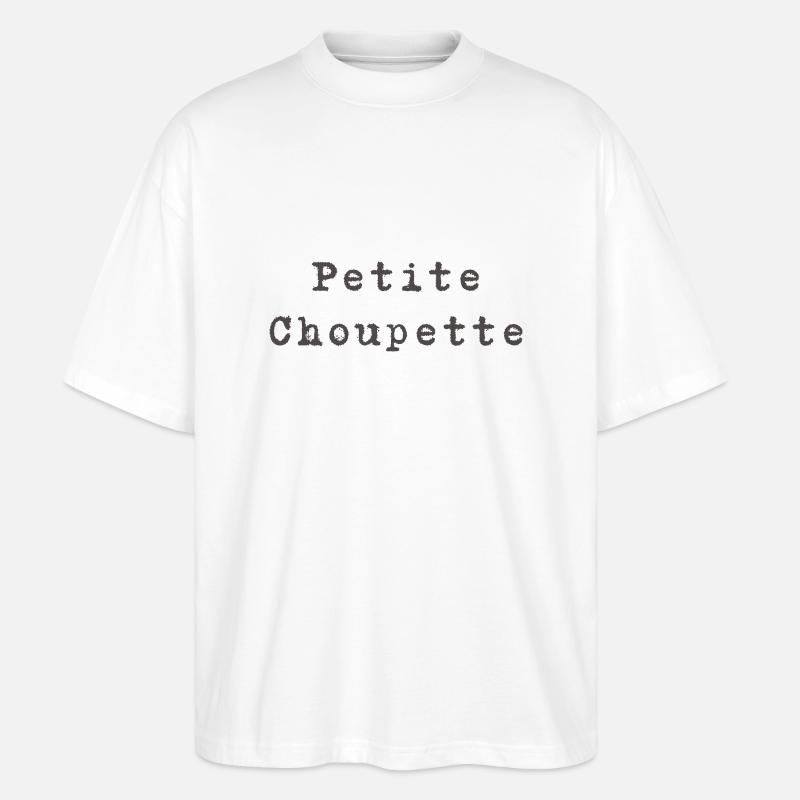 Kleine Choupette - Stanley/Stella Oversized Unisex Bio T-Shirt Blaster 2.0 - Weiß