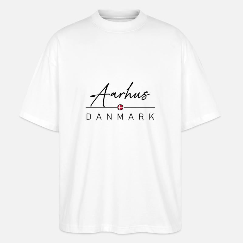Dänemark - Aarhus - Denmark - Stanley/Stella Oversized Unisex Bio T-Shirt Blaster 2.0 - Weiß
