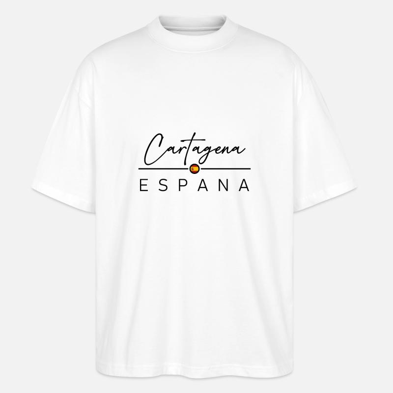 Espagne - Carthagène - Espagne - España - T-shirt bio Blaster 2.0 coupe oversize Stanley/Stella Unisexe - blanc