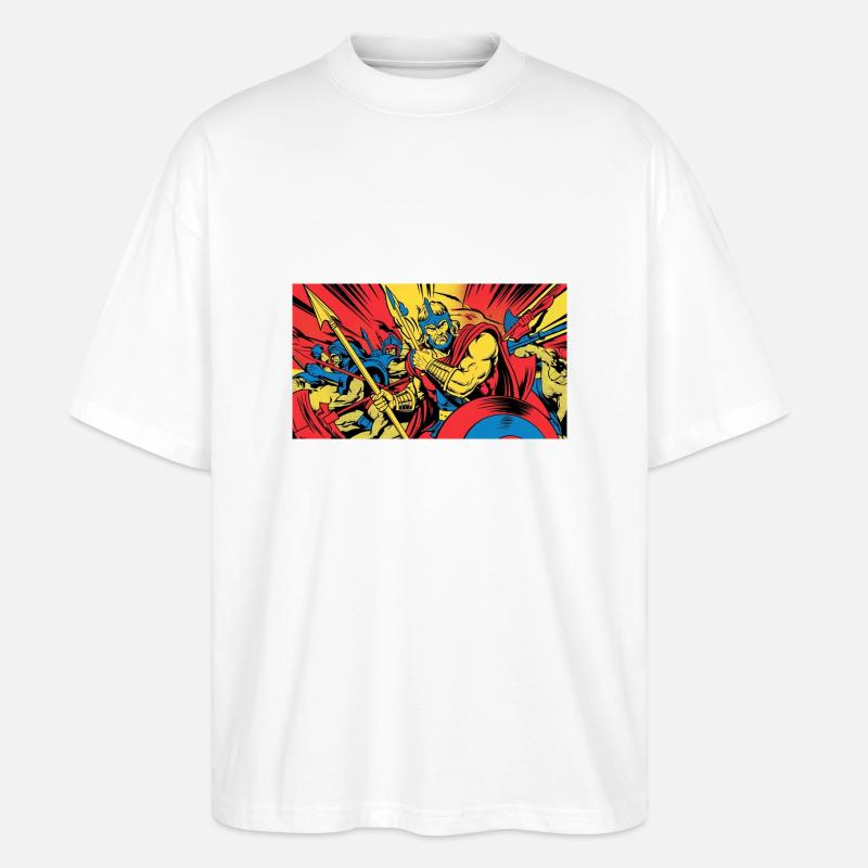nVx Ares 2 - Stanley/Stella Oversized Unisex Bio T-Shirt Blaster 2.0 - Weiß