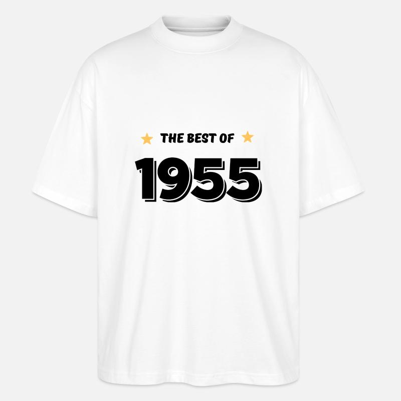 Das Beste von 1955 - Stanley/Stella Oversized Unisex Bio T-Shirt Blaster 2.0 - Weiß