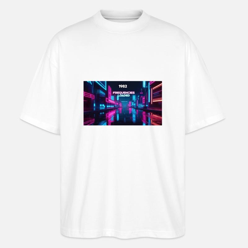 FREQUENCIES LOADED - Stanley/Stella Oversized Unisex Bio T-Shirt Blaster 2.0 - Weiß