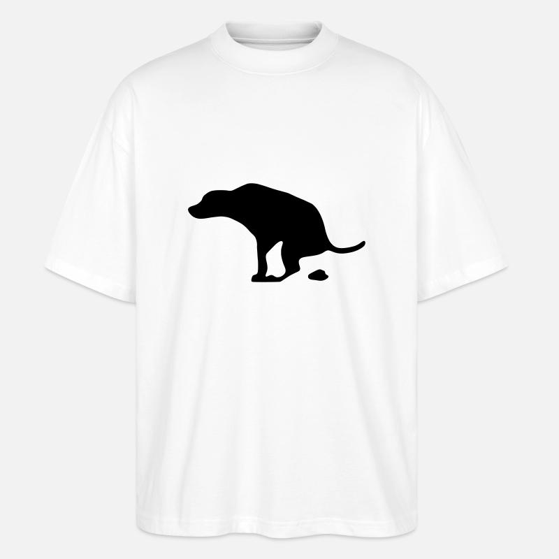 Hund - Stanley/Stella Oversized Unisex Bio T-Shirt Blaster 2.0 - Weiß