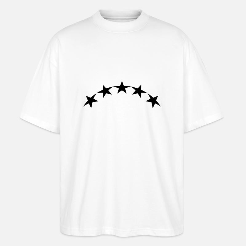 Sternbogen - Stanley/Stella Oversized Unisex Bio T-Shirt Blaster 2.0 - Weiß