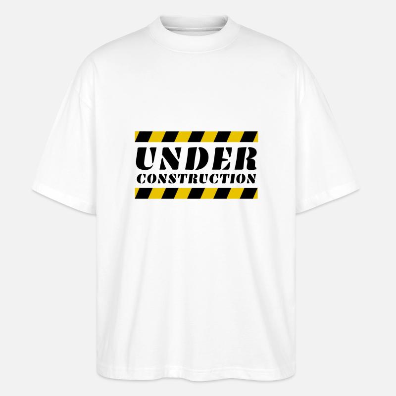 Under Construction - Stanley/Stella Oversized Unisex Bio T-Shirt Blaster 2.0 - Weiß