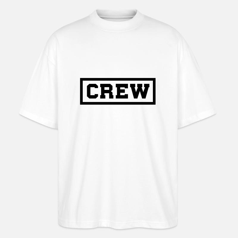 Crew - Stanley/Stella Oversized Unisex Bio T-Shirt Blaster 2.0 - Weiß