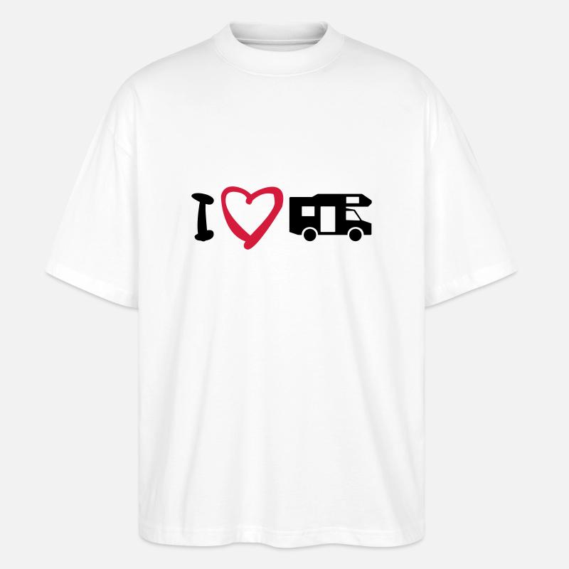 J'aime mon mobil-home 2 - T-shirt bio Blaster 2.0 coupe oversize Stanley/Stella Unisexe - blanc