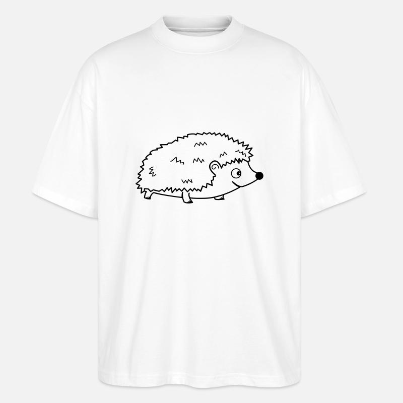 Hérisson 01 - T-shirt bio Blaster 2.0 coupe oversize Stanley/Stella Unisexe - blanc