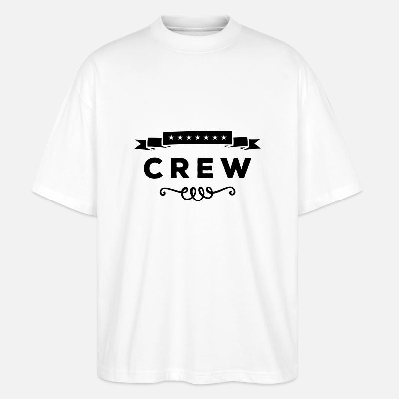 crew - Stanley/Stella Oversized Unisex Bio T-Shirt Blaster 2.0 - Weiß