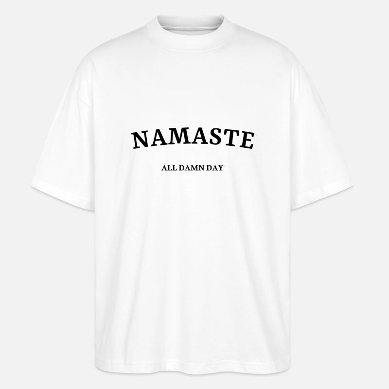 Namaste - Stanley/Stella Oversized Unisex Bio T-Shirt Blaster 2.0 - Weiß