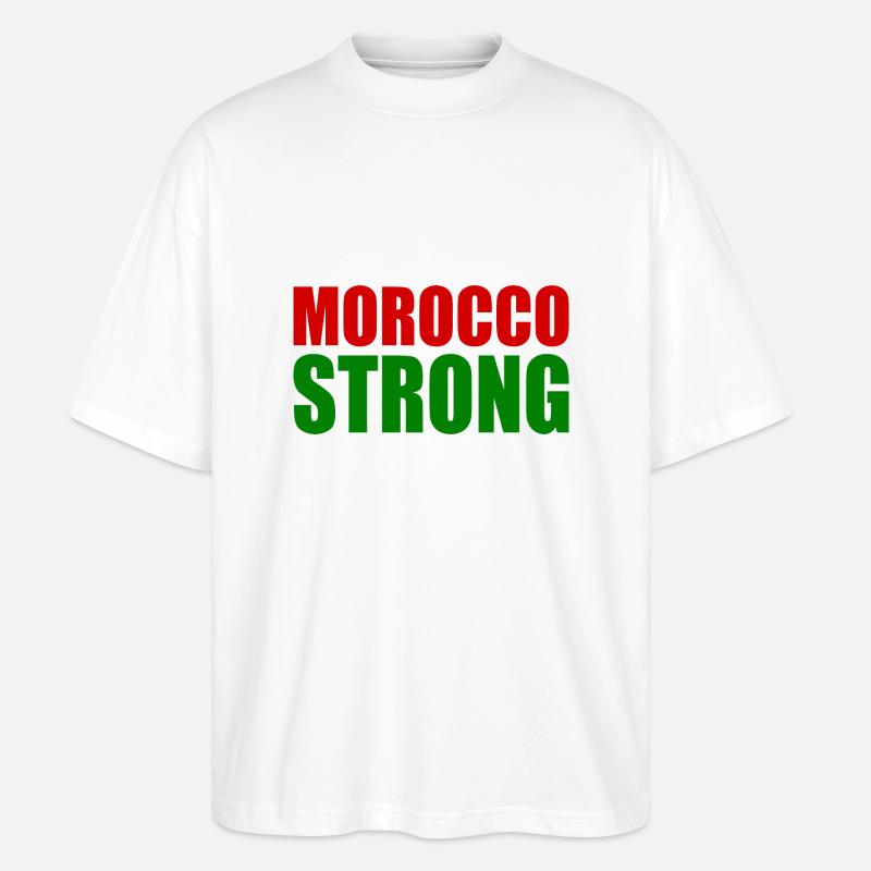 Morocco strong - Stanley/Stella Oversized Unisex Bio T-Shirt Blaster 2.0 - Weiß