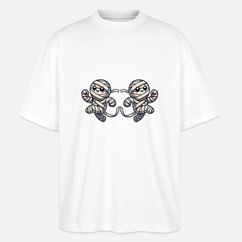 mumie comic 2 - Stanley/Stella Oversized Unisex Bio T-Shirt Blaster 2.0 - Weiß
