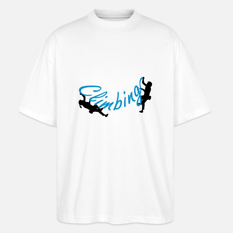 Climbing - Stanley/Stella Oversized Unisex Bio T-Shirt Blaster 2.0 - Weiß