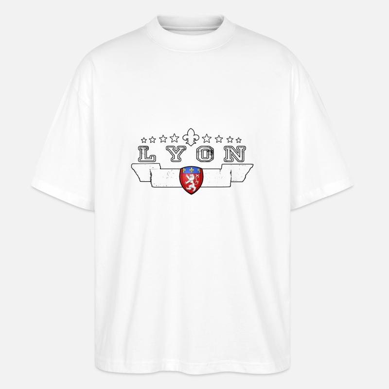 Lyon - Stanley/Stella Oversized Unisex Bio T-Shirt Blaster 2.0 - Weiß