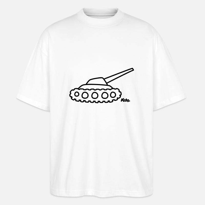 Panzer - Stanley/Stella Oversized Unisex Bio T-Shirt Blaster 2.0 - Weiß