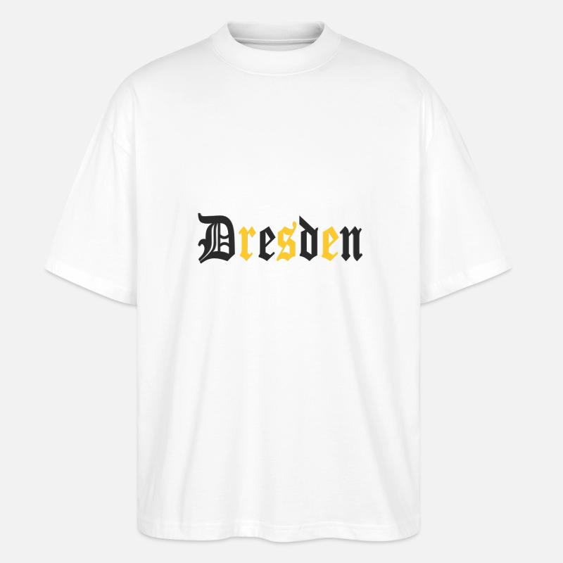 Conception de Dresde - T-shirt bio Blaster 2.0 coupe oversize Stanley/Stella Unisexe - blanc