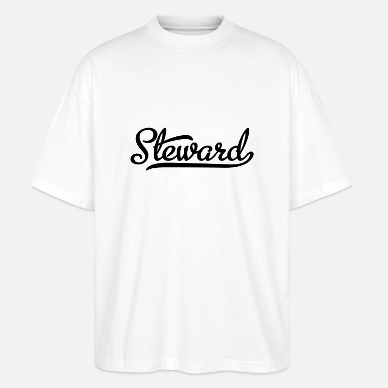Steward - Stanley/Stella Oversized Unisex Bio T-Shirt Blaster 2.0 - Weiß