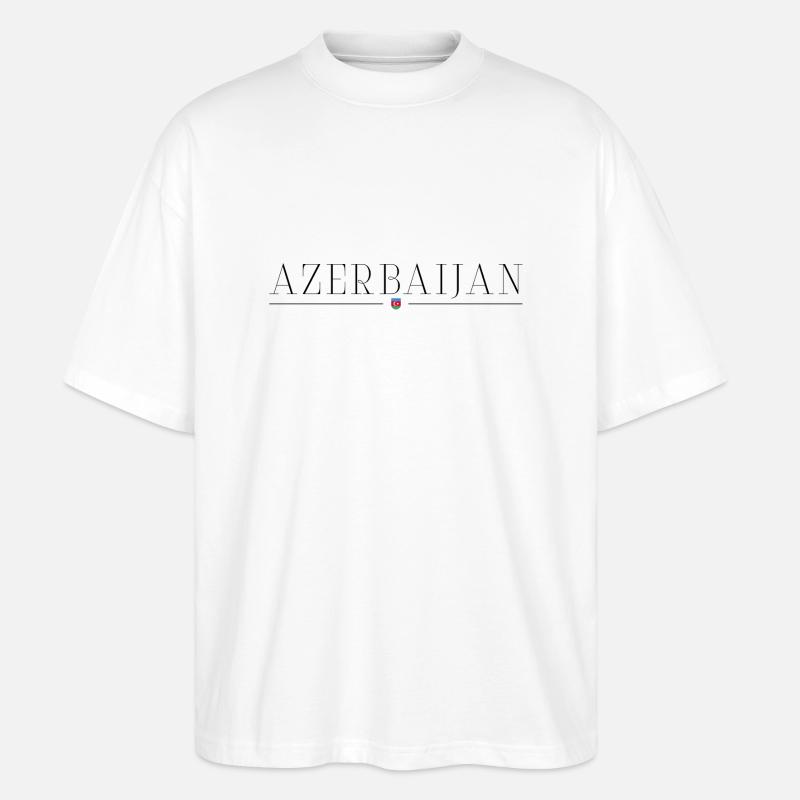 Ich liebe Aserbaidschan - Stanley/Stella Oversized Unisex Bio T-Shirt Blaster 2.0 - Weiß